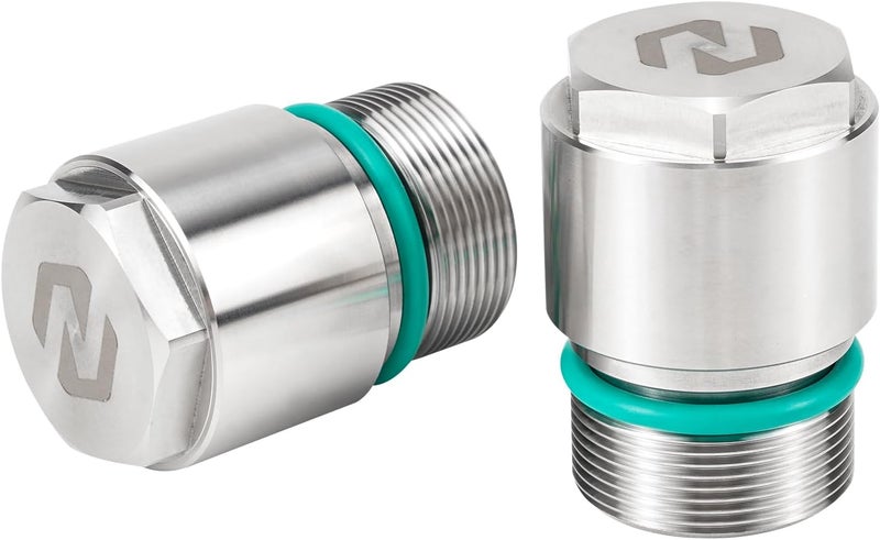 NICECNC 39mm Fork Tube Extensions 1" Stainless Steel Compatible with Harley Sportster 883 XLH883 1994 2000 2001 2002, Sportster 883 Low XL883L 2006 2007 2008 2009, See Fitments - Image 1